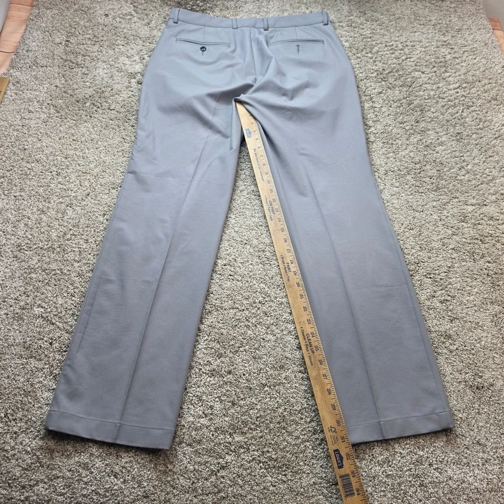 Greg Norman Golf Pants Mens 34x32 Grey Straight Flat Front Athletic Workwear